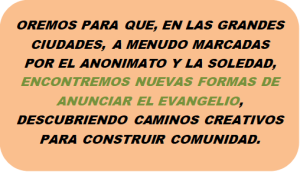INTENCIÓN MISIONERA – AGOSTO DE 2026